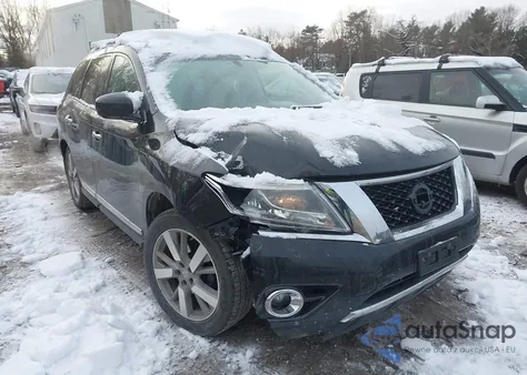 2016 Nissan Pathfinder Platinum из США, поврежденный, VIN 5N1AR2MM4GC657634